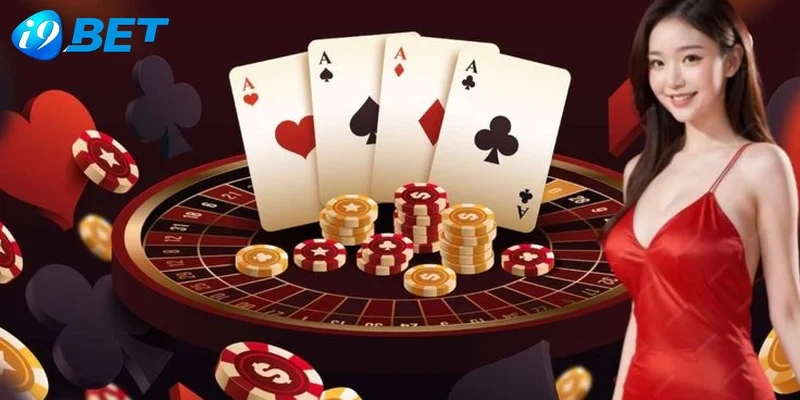 Giao diện sảnh Casino I9bet với góc quay 4K đa chiều.